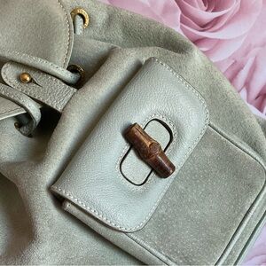 Gucci Vintage Bamboo handle mini backpack
